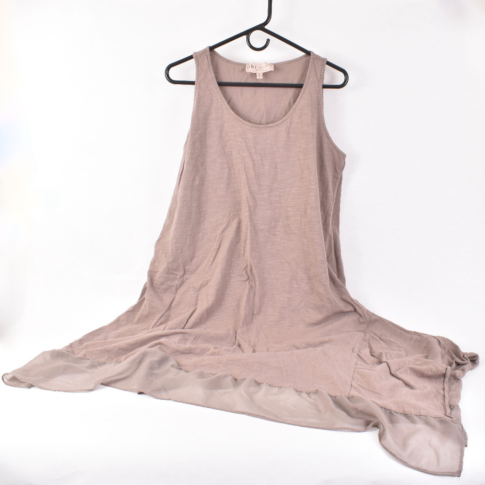 Philosophy Tank Dress, Taupe, Size XL